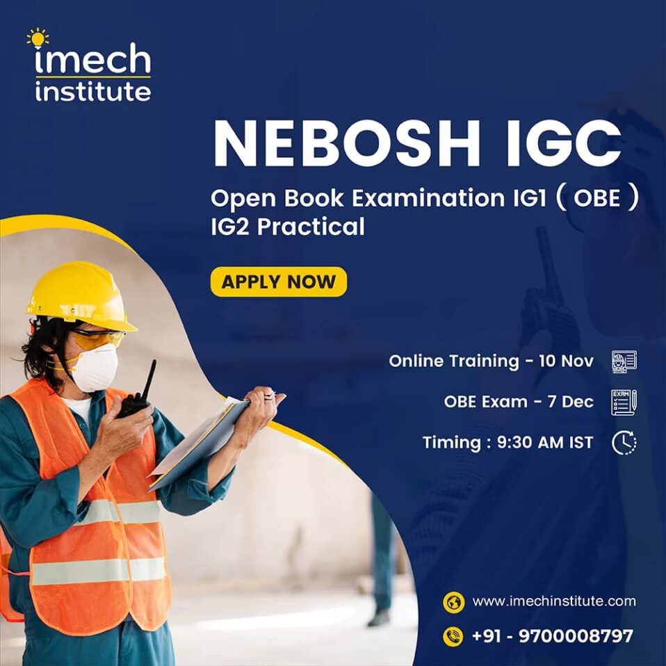 Don't Miss Out! Register for the Nebosh Course in Hyderabad