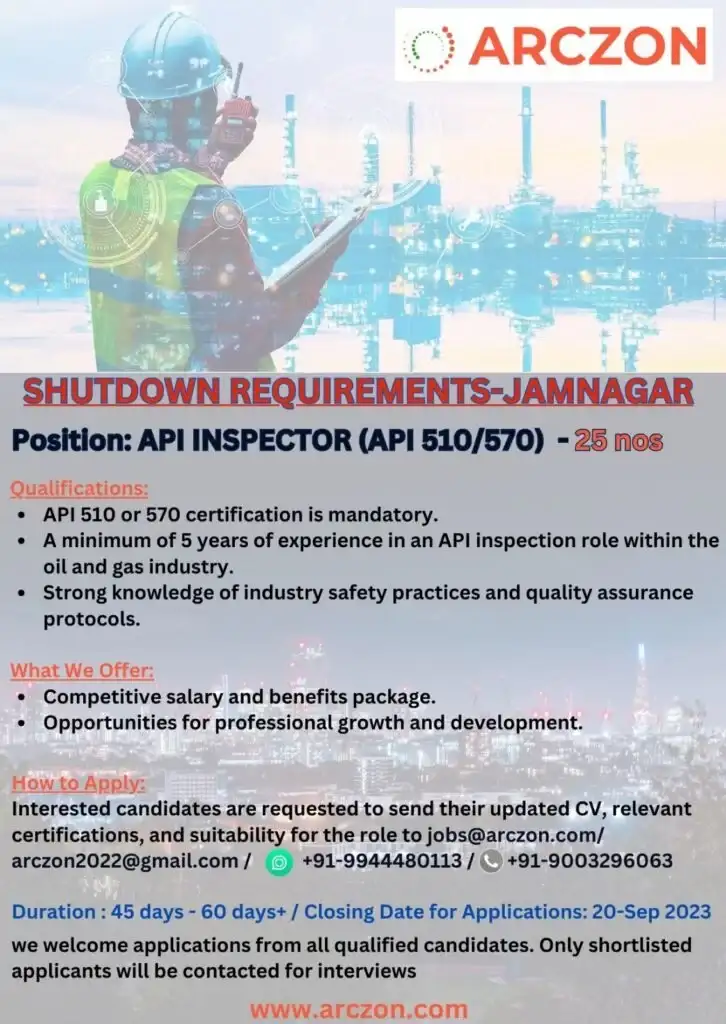 shutdown jobs jamnagar