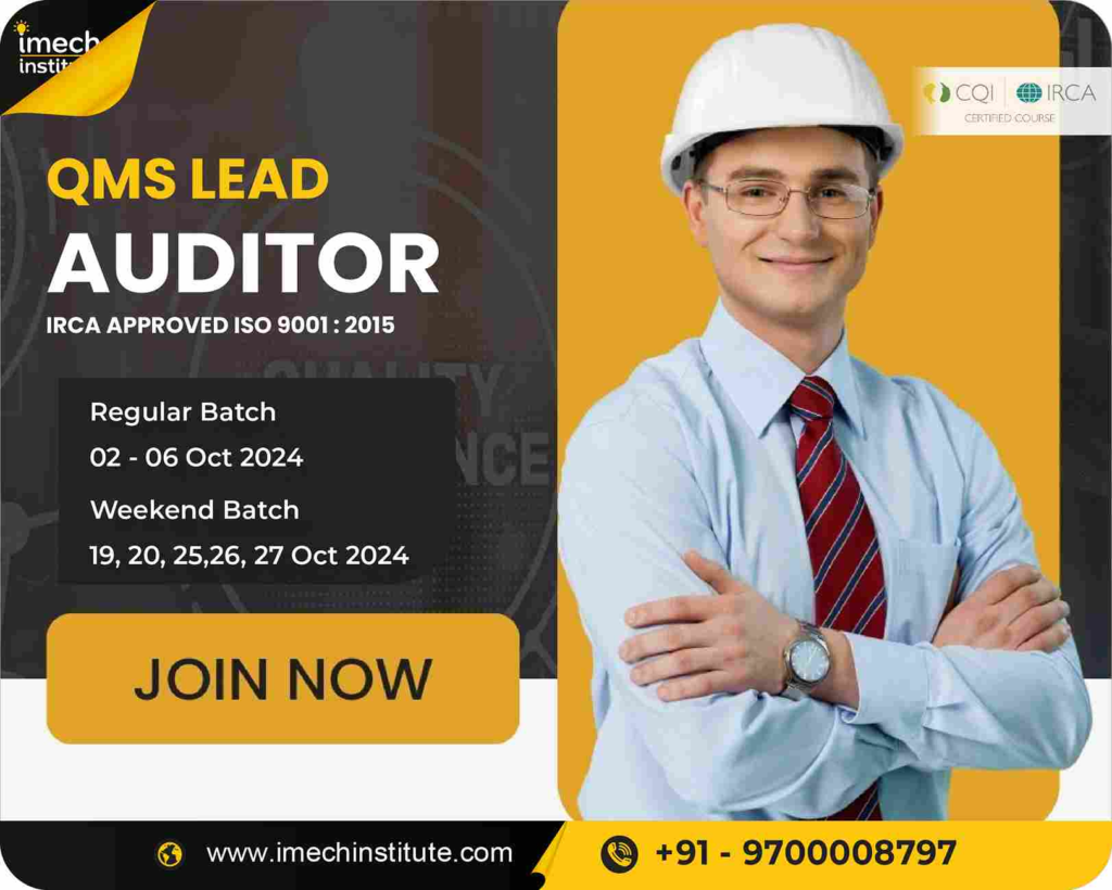 QMS lead auditor course training in Hyderabad